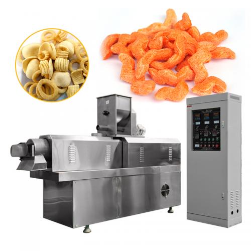 膨化夾心米果生產機器 小型膨化食品加工機械 自動化食品設備
